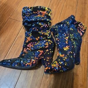 Sequin Embellished Women's Boots